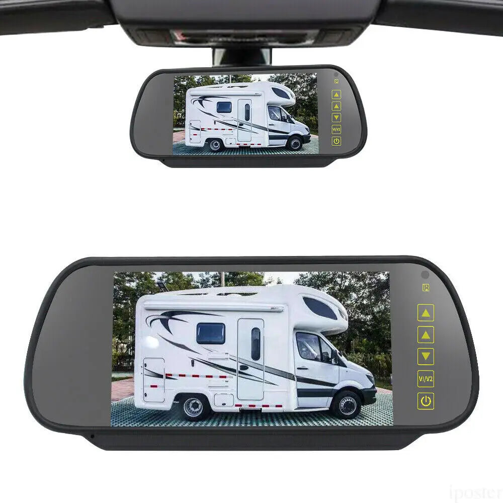 RV Mirror Monitor 7" — Night Vision, Touchscreen