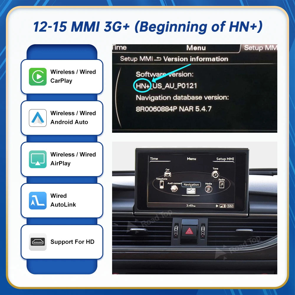 Audi A6/A7 — Wireless CarPlay, AirPlay, MirrorLink