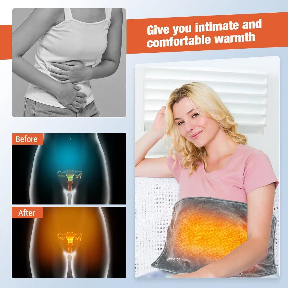 3 Levels Electric Graphene Heating Pad Cold-Proof Uterine Belt Cold-Proof Hand Waist Warming Pad USB Recharging Abdominal Warmer