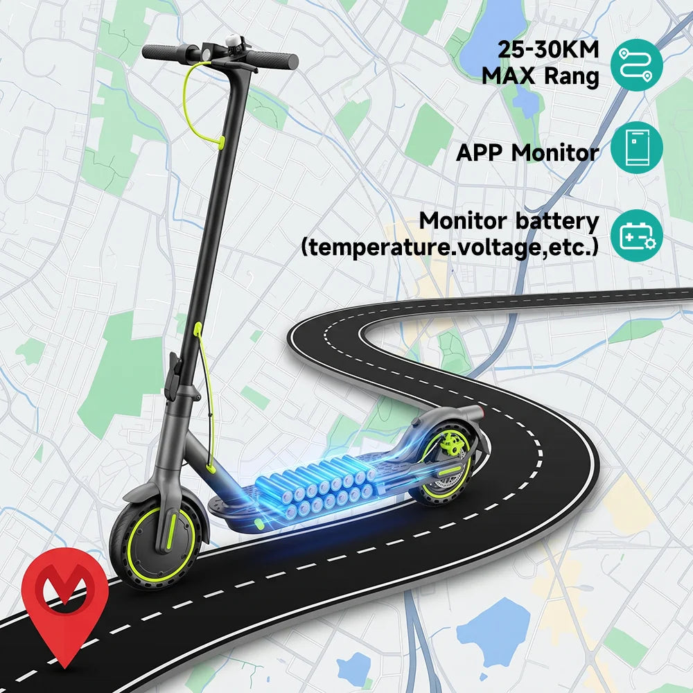SEEMAR S1PRO Adult electric scooter, 36V 7.8AH, 350W (500W), 25-35KM, 8.5-inch tires Foldable e scooter with APP