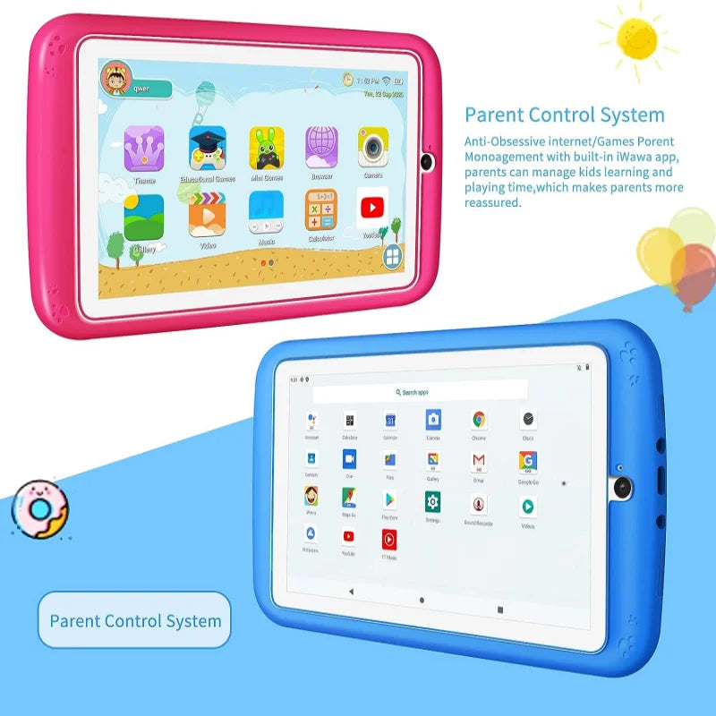 7" Kids Tablet — Dual Camera, Free Case