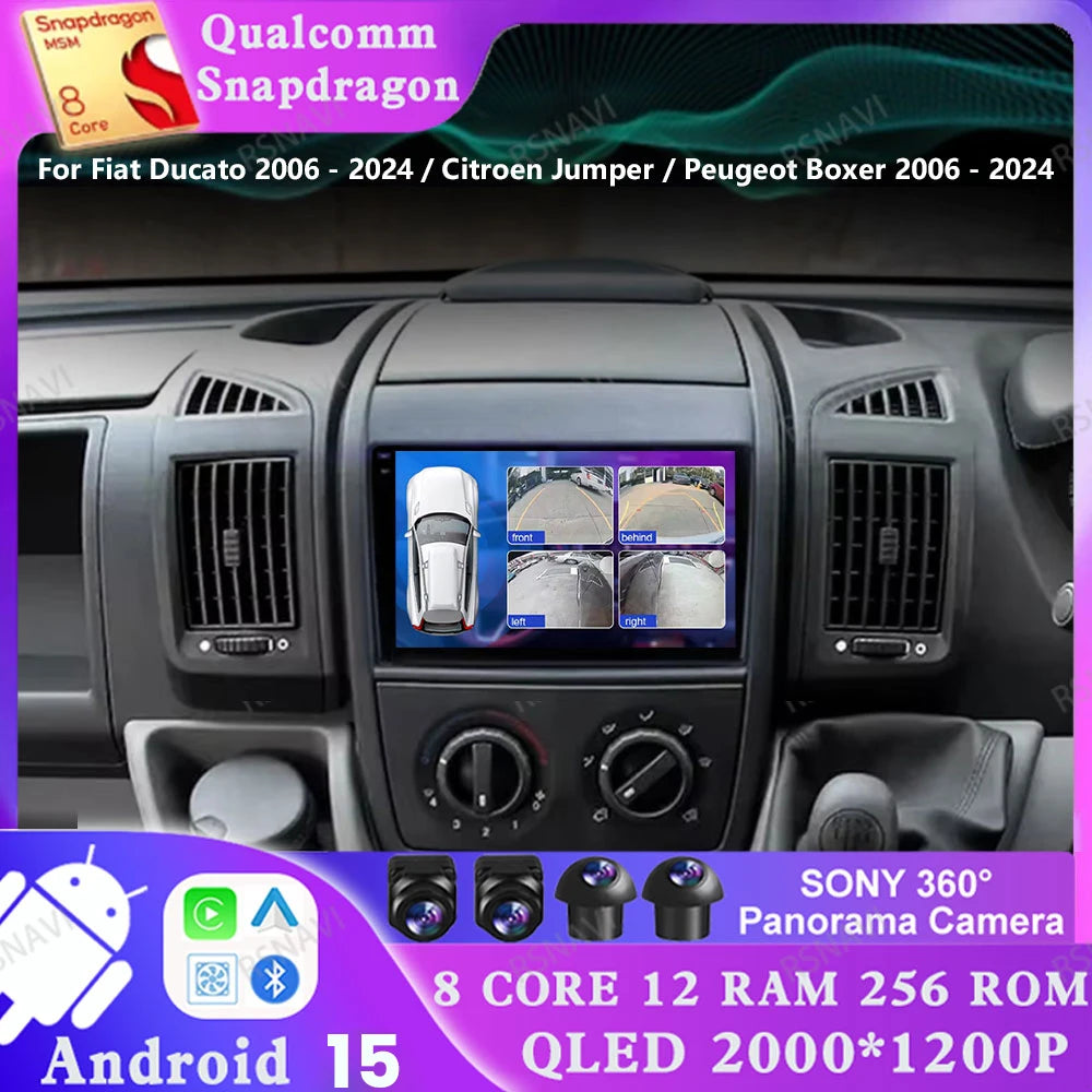 Fiat Ducato — Android 15, 5G WiFi, GPS