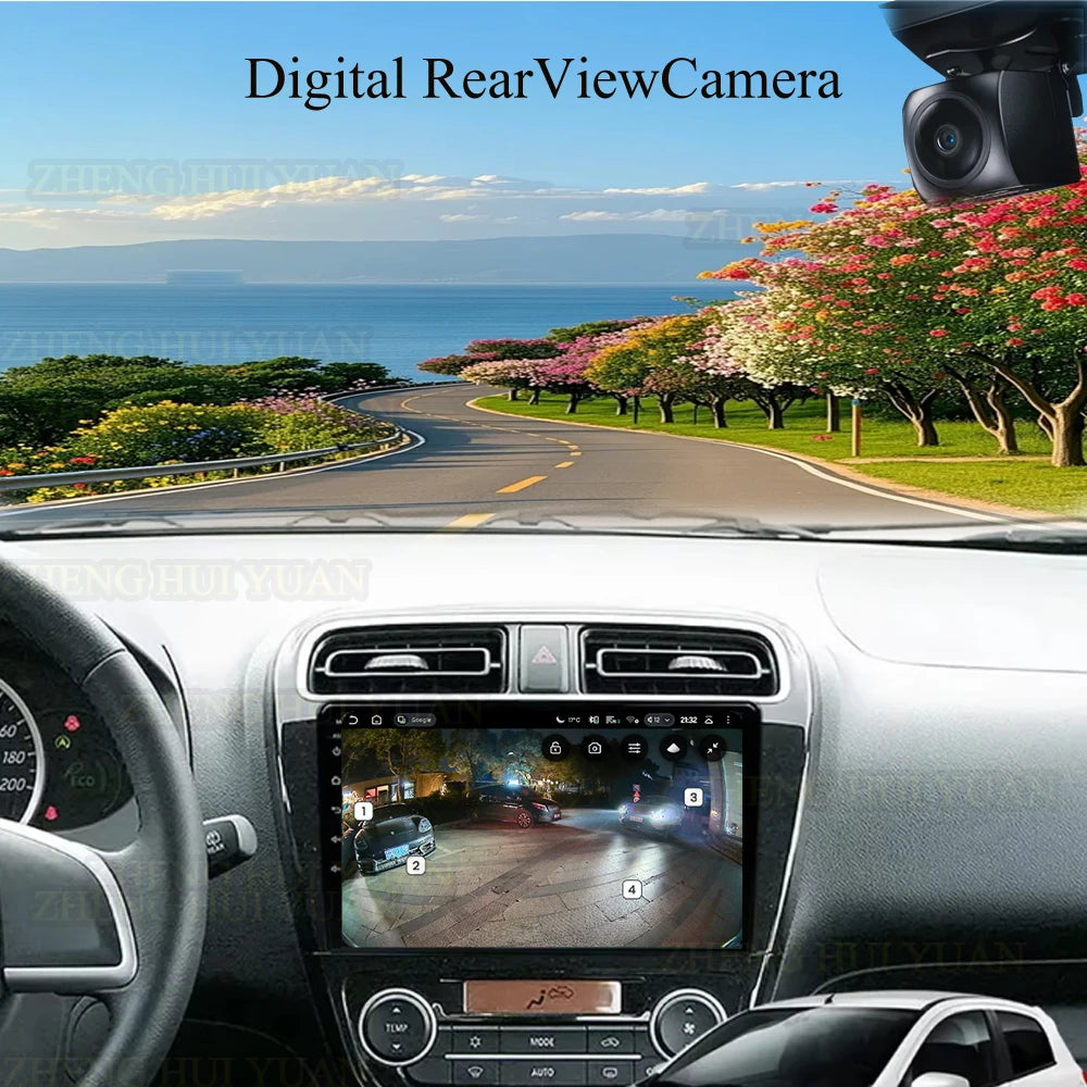 Mitsubishi Mirage Android 15 — GPS, Multimedia Screen