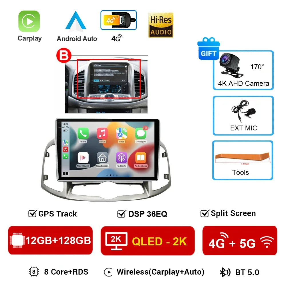 Chevrolet Captiva — Android 16, GPS, CarPlay