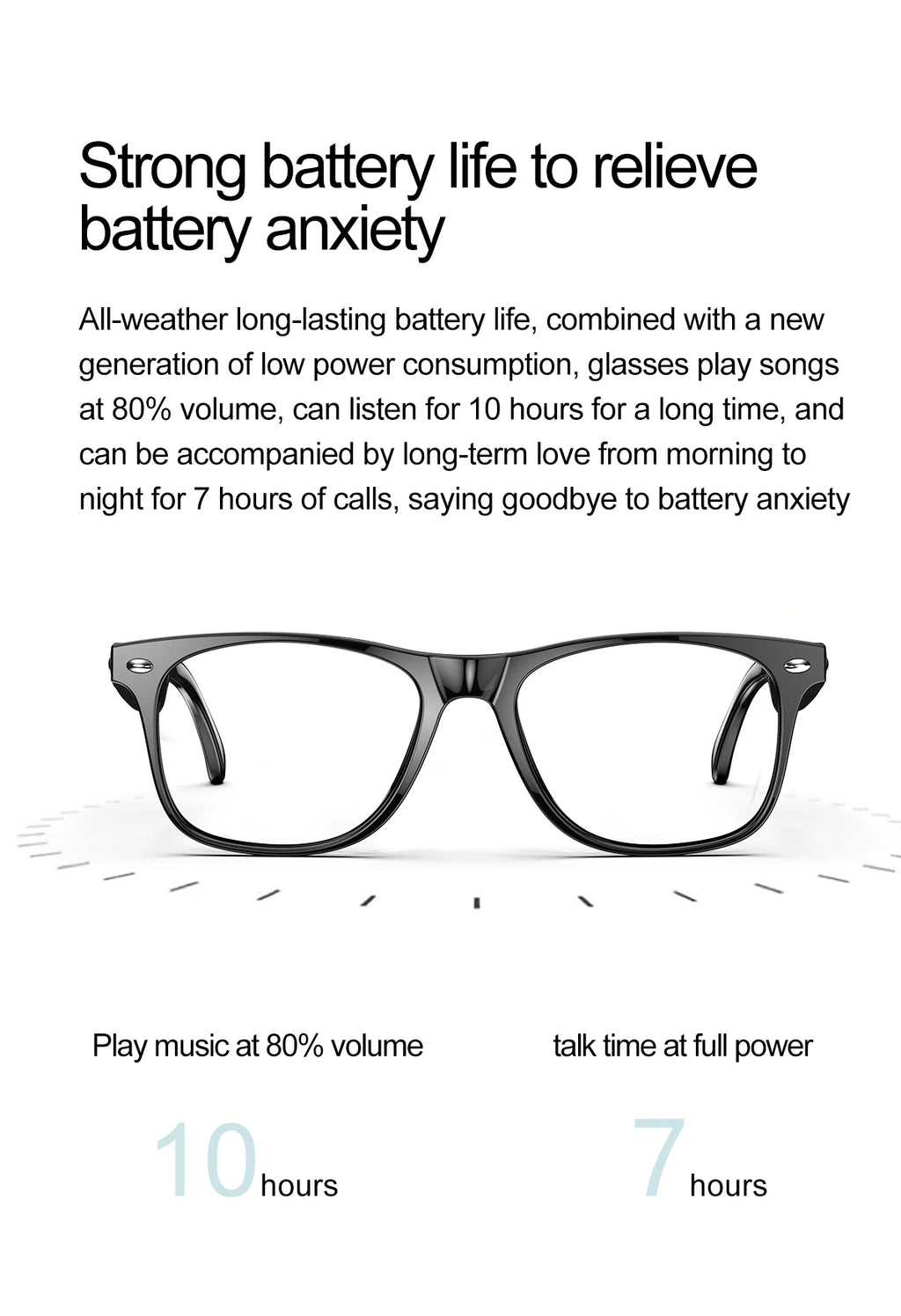LIGE Smart Glasses – Kabelloses Bluetooth, integriertes Mikrofon, Touch-Steuerung & Übersetzung