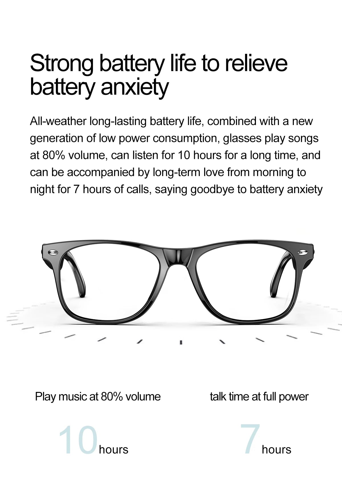LIGE Smart Glasses – Kabelloses Bluetooth, integriertes Mikrofon, Touch-Steuerung & Übersetzung