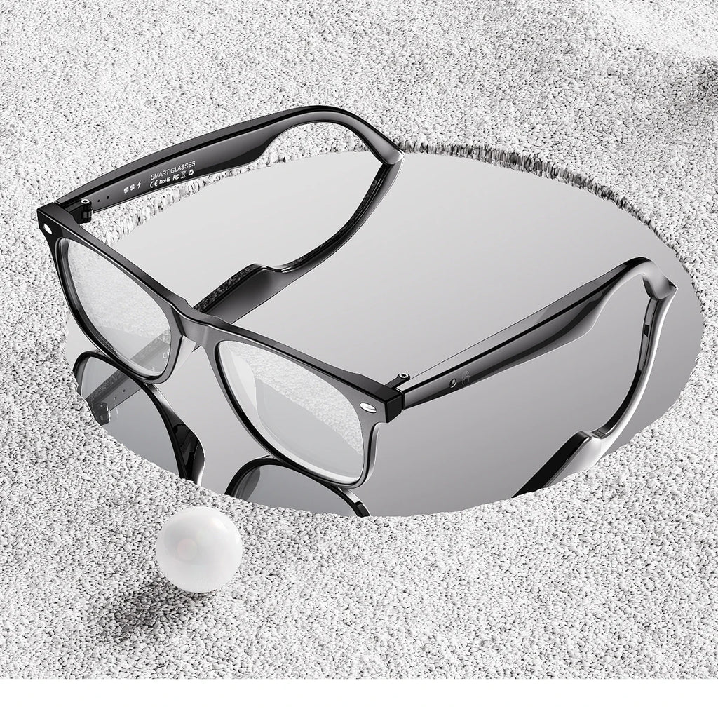 LIGE Smart Glasses – Kabelloses Bluetooth, integriertes Mikrofon, Touch-Steuerung & Übersetzung