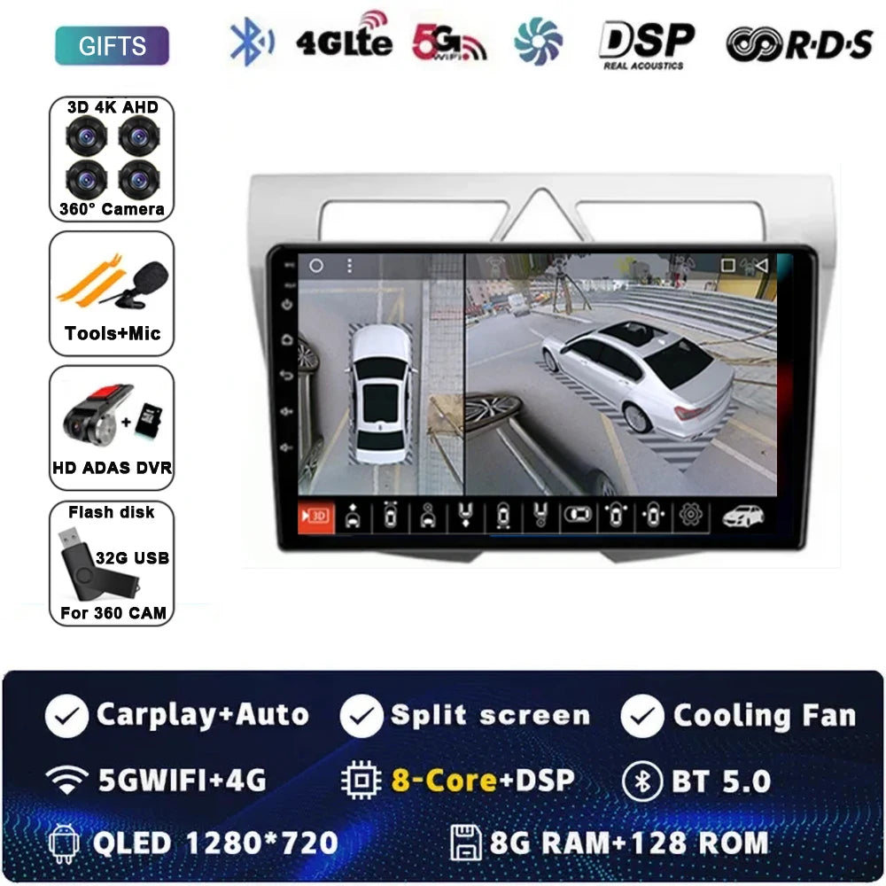 Kia Picanto Android 15 — 2K QLED, CarPlay, 4G