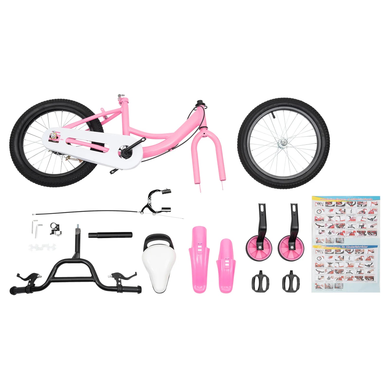 16" inch Kids Bike Children Kids Bike for 5-8 years old Girls Boys Bicycle NEW