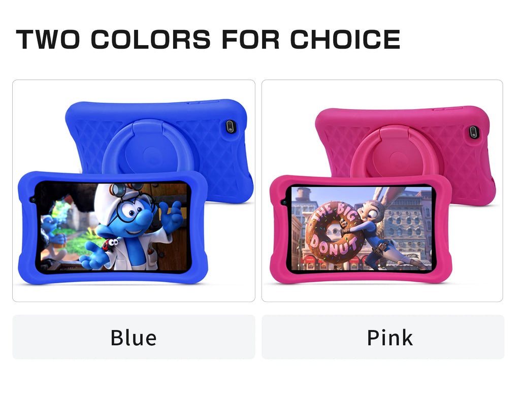 PRITOM Kids Tablet — 64GB, Dual Camera