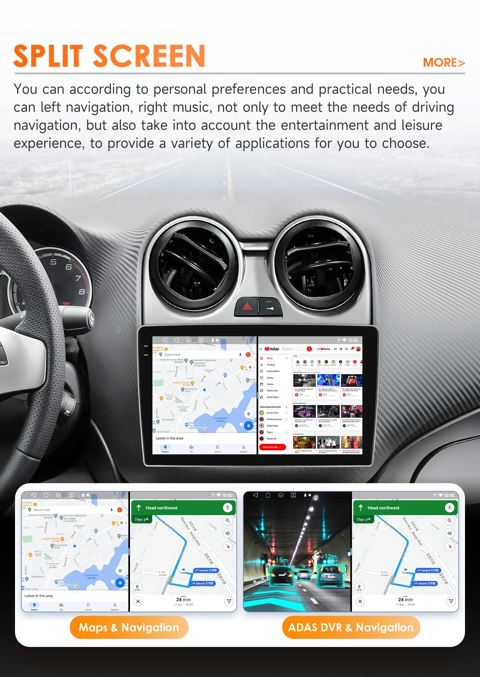 Hizpo Android Radio — Alfa Romeo Mito 955 2008-2016, Wireless CarPlay, GPS, DSP, 8-Kern