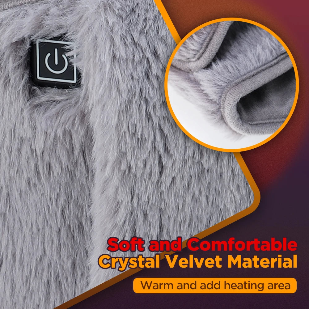 3 Levels Electric Graphene Heating Pad Cold-Proof Uterine Belt Cold-Proof Hand Waist Warming Pad USB Recharging Abdominal Warmer
