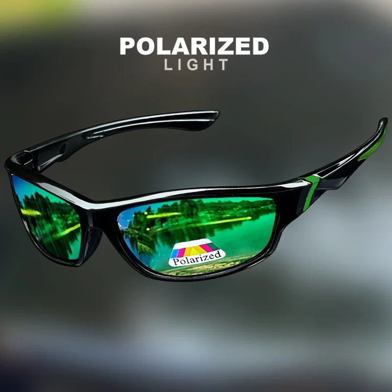 Lunettes de soleil sport vintage — UV400, anti-reflet, pêche, course et cyclisme, hommes et femmes