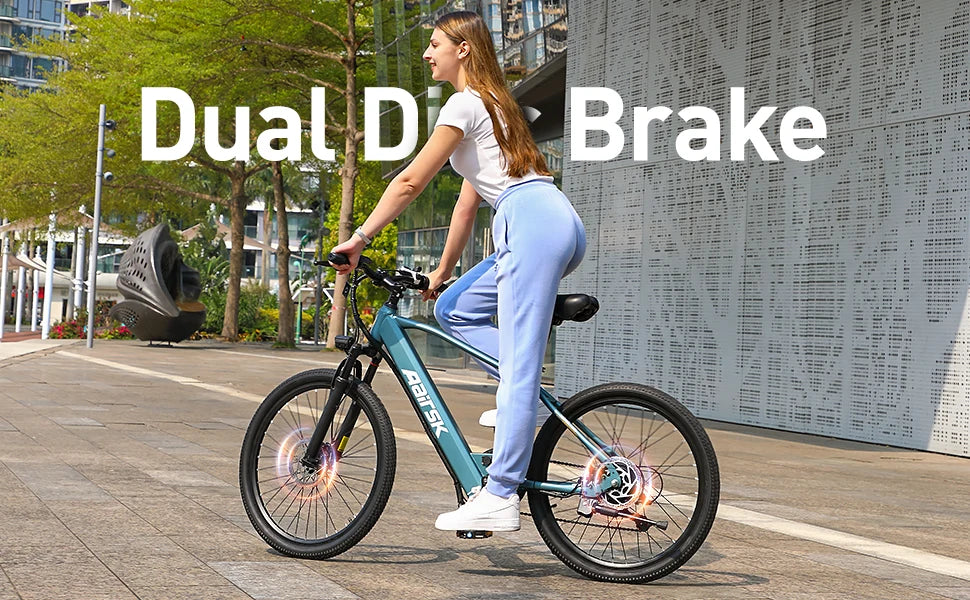Aairsk GT300 Adult E-bike 250W Motor 36V 10Ah Battery Electric Bike 26 Inch Fat Tire E-Mountain bike Off-road Electric bicycle