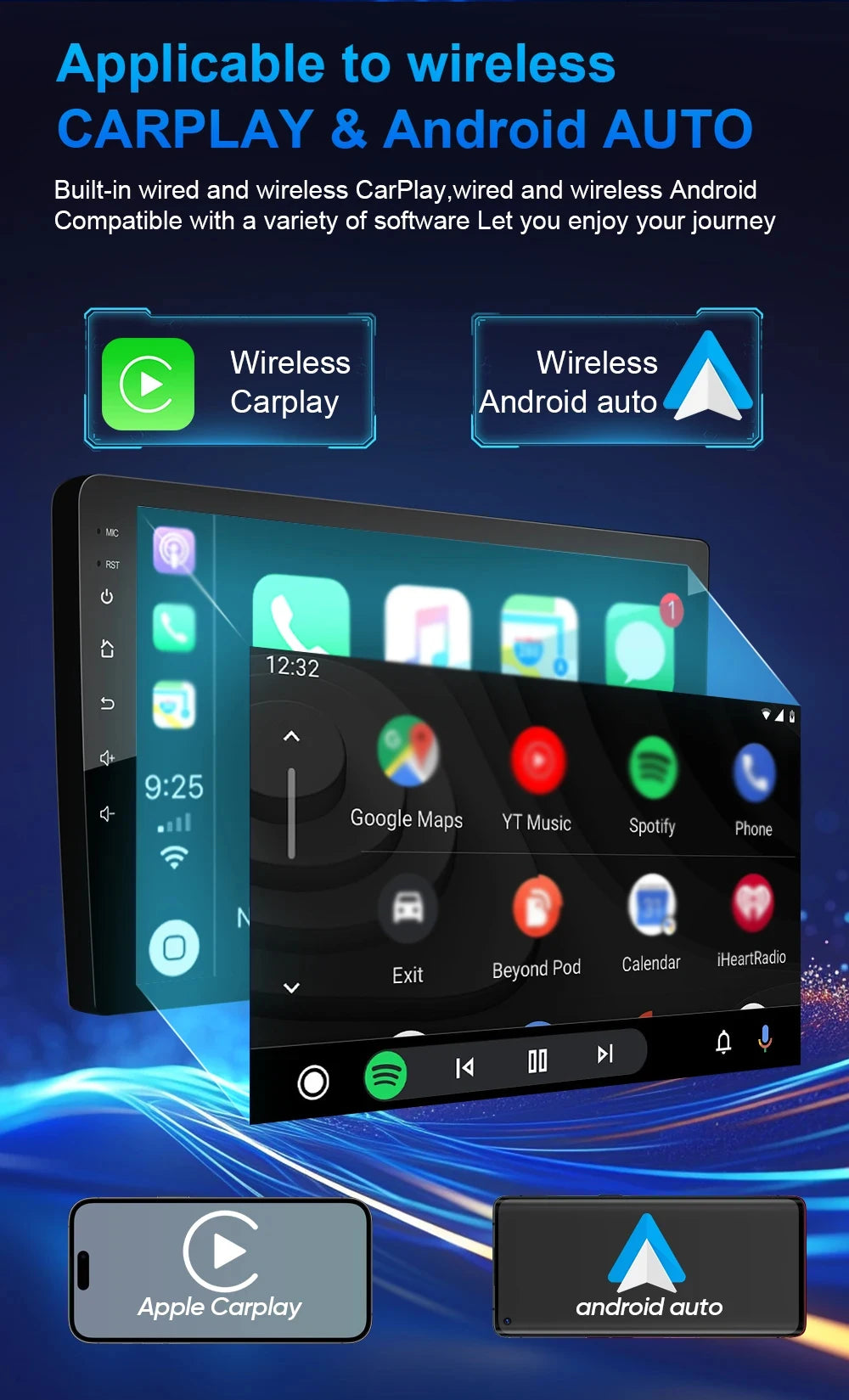 Ford Focus Android 15 — Wireless CarPlay, WiFi