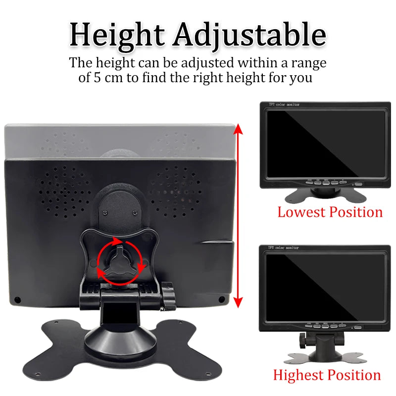 Hippcron Rear Monitor — HD Display, Parking Assist