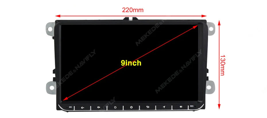 VW Android 15 Radio — BT GPS, Car Multimedia