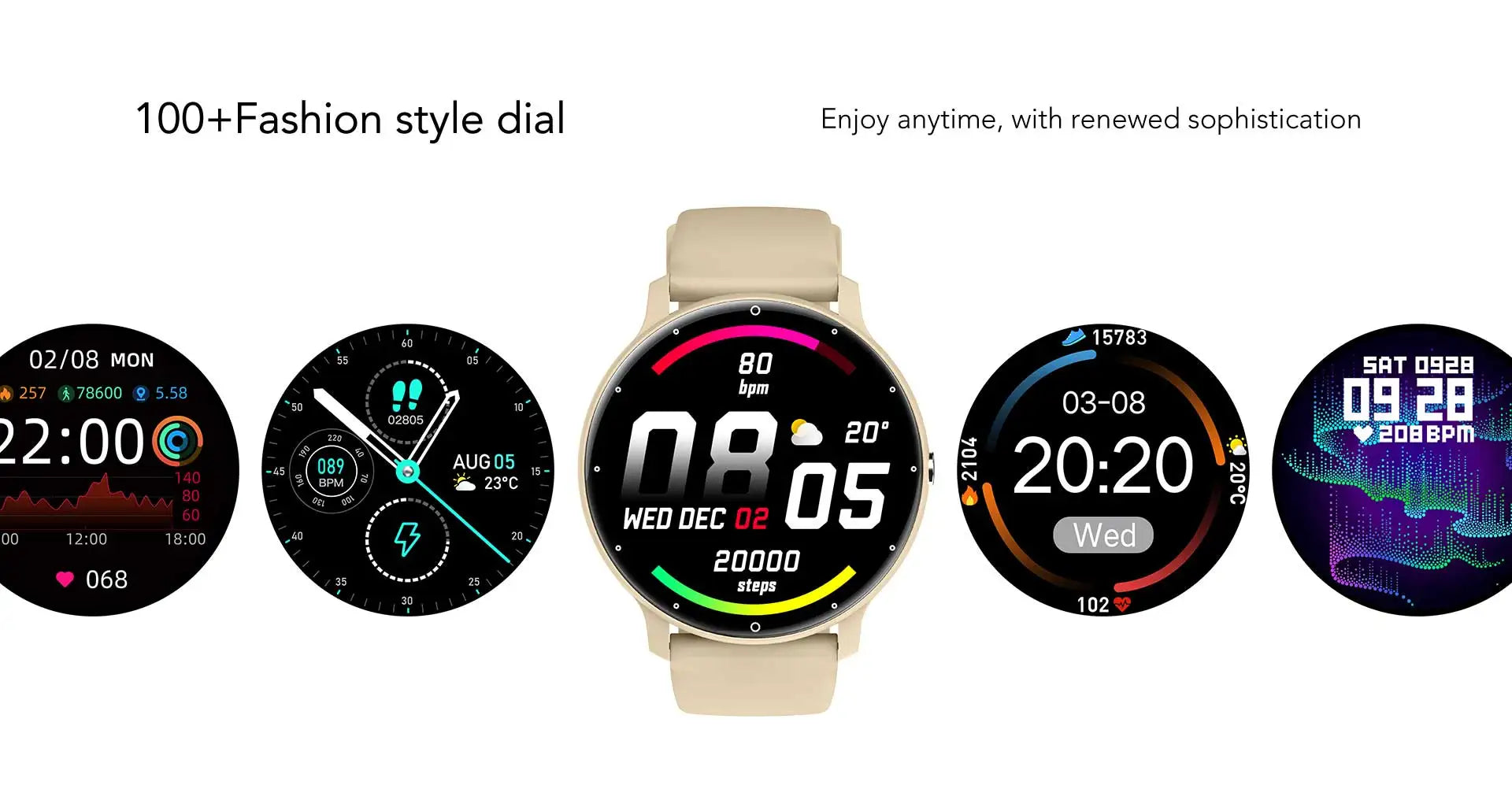 OLEVS 8201 Watch — IP67, Fitness Tracking