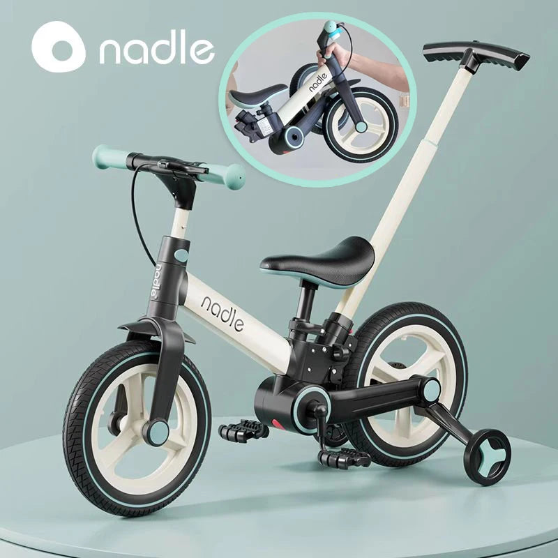 Children's bicycle balance bike 4-in-1  1-6-year-old girl boy pedal folding bike — available at Teckeleck