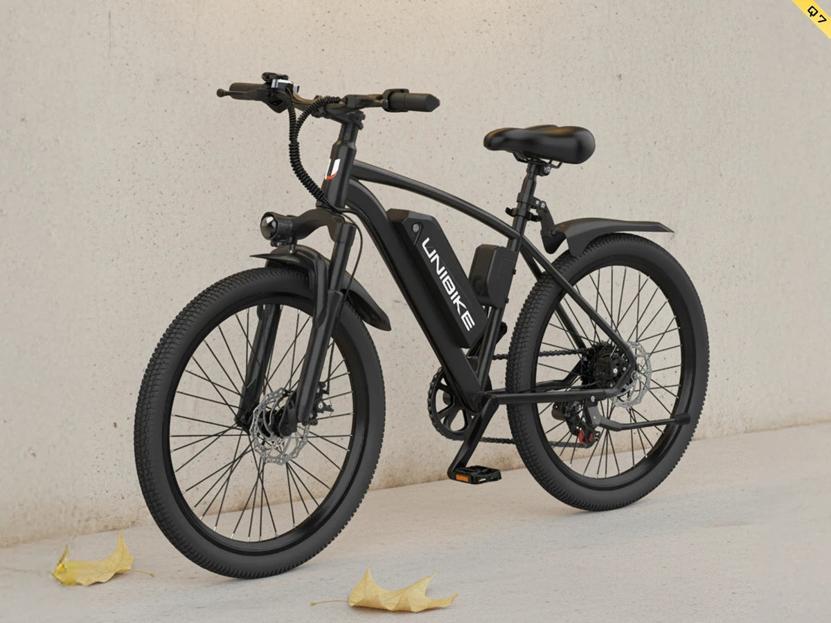 UNIBIKE Q7 Adult Electric Bike 250W Motor 36V10AH Battery E-bike Folding City Commuting 26 Inch Tire Portable Electric Bicycle