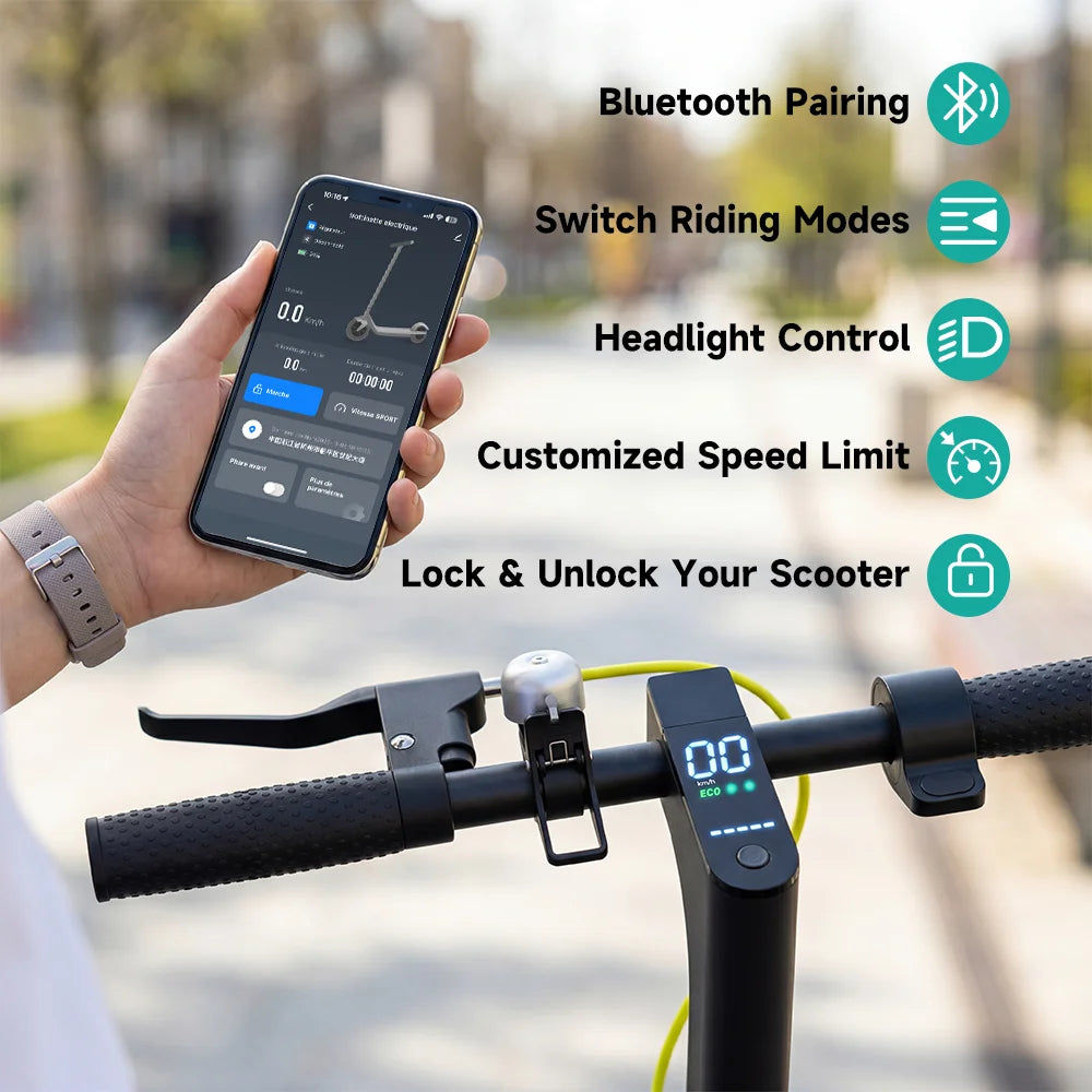 SEEMAR S1PRO Adult electric scooter, 36V 7.8AH, 350W (500W), 25-35KM, 8.5-inch tires Foldable e scooter with APP