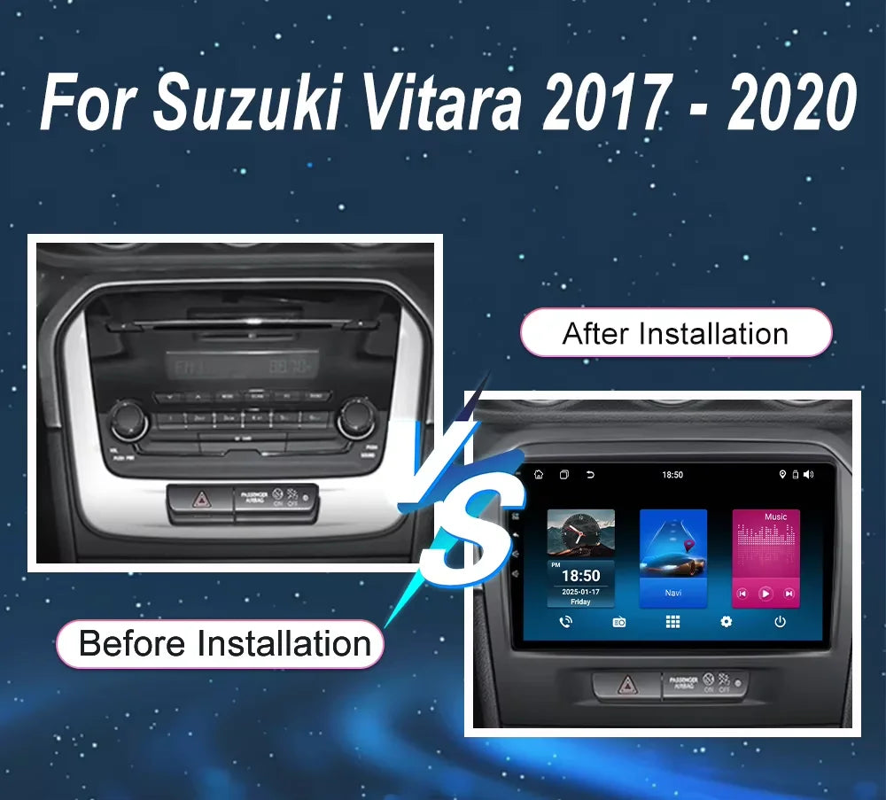 Suzuki Vitara — Android Car Radio, GPS, CarPlay