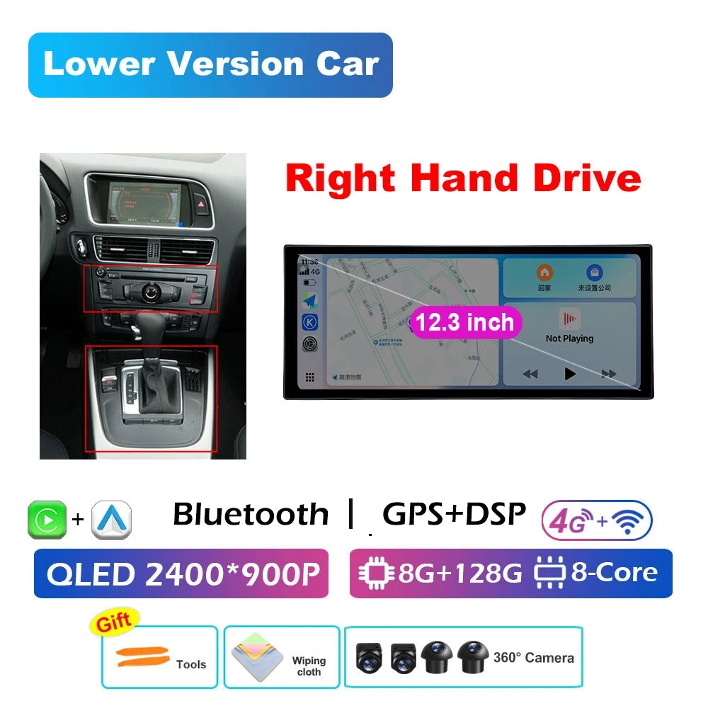 Audi A4 B8/A5 — RHD CarPlay, DSP, WiFi