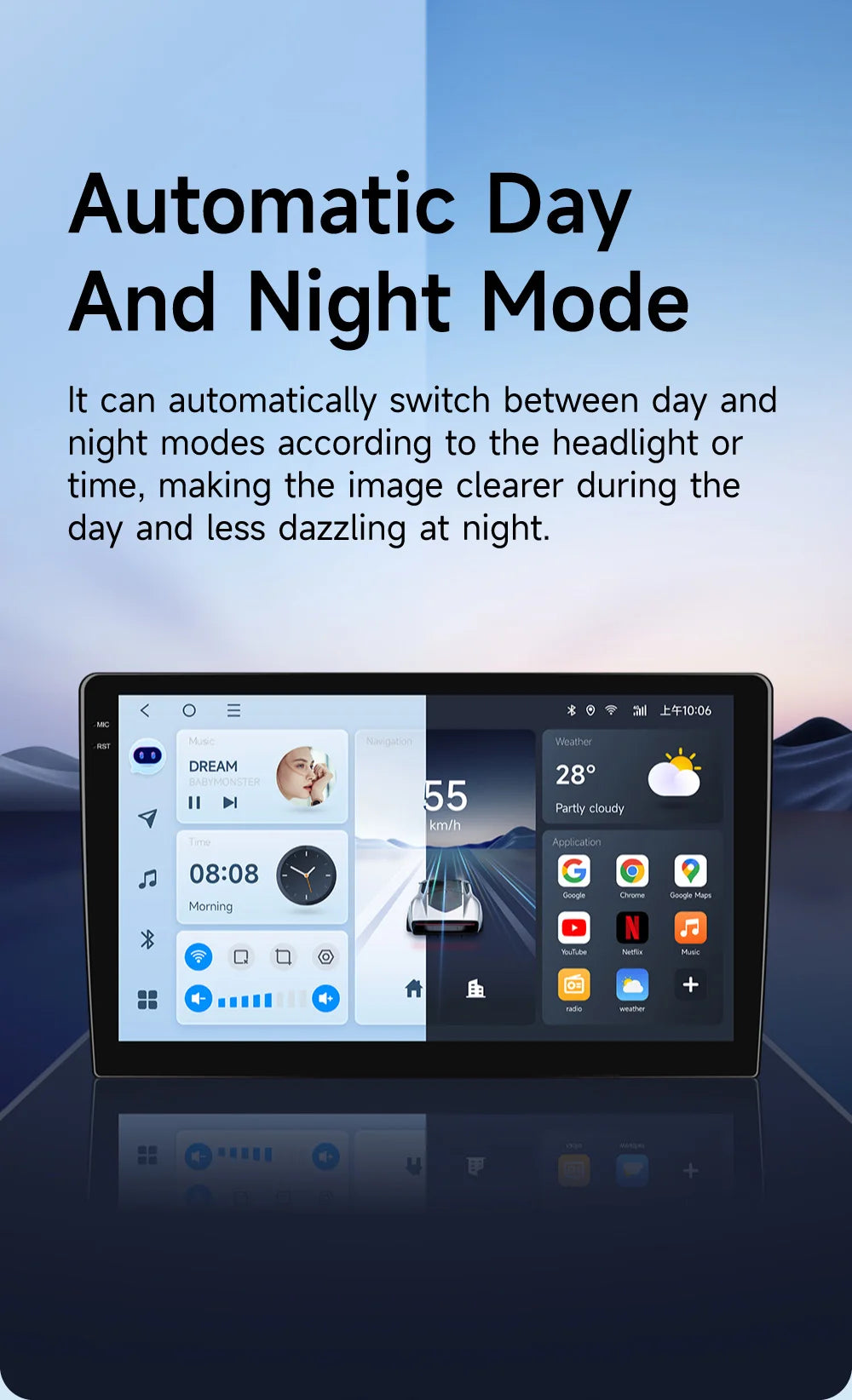 Mercedes W164 Android 14 — CarPlay, 2 Din, GPS