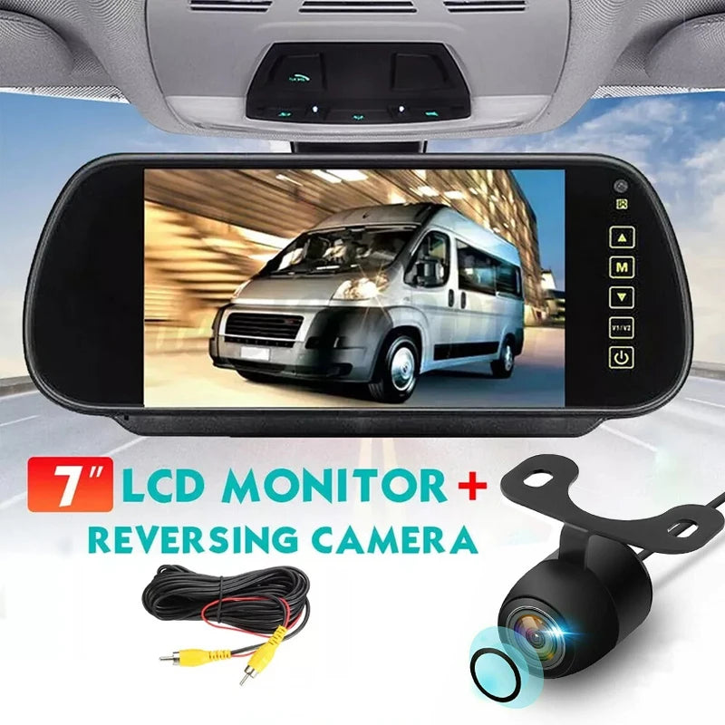 Mirror Monitor Camera Kit — Night Vision, 7" Display