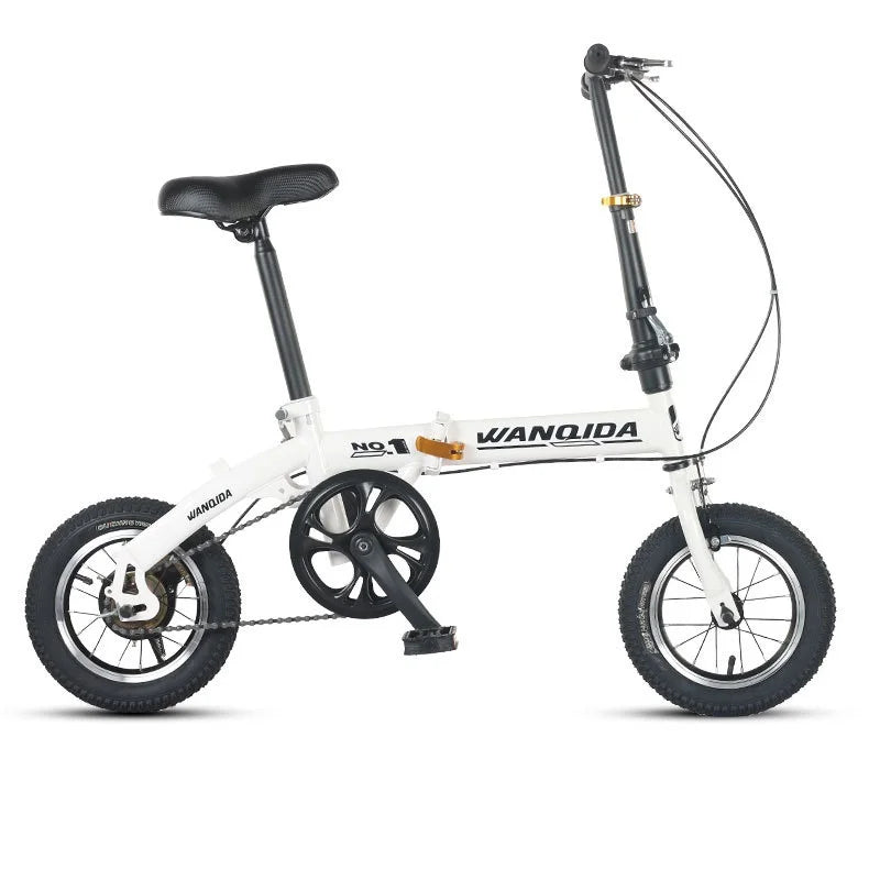 12 Small Bike cycling City Mini Folding Bicycle For Male And Female Students Portable Ultra Light Transmission Disc Brakes — available at Teckeleck