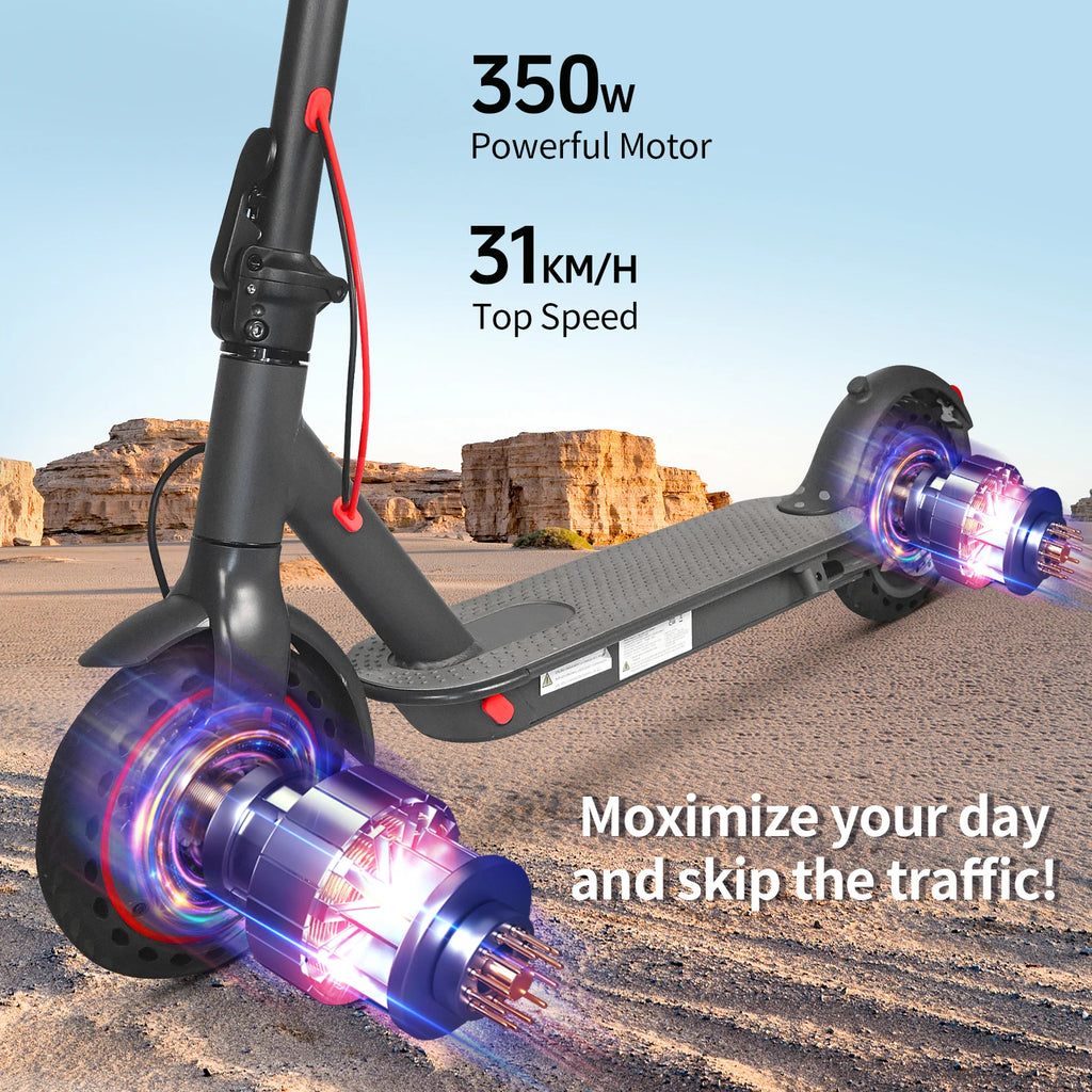 AOVOPRO Electric Scooter Smart Electric Scooter Maximum Speed: 19 miles per hour 350W Motor Range Per.Charge10 Miles