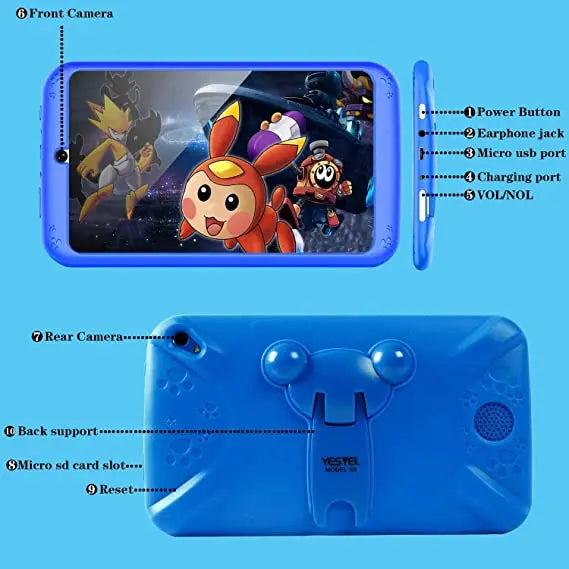 7" Kids Tablet — Dual Camera, Free Case
