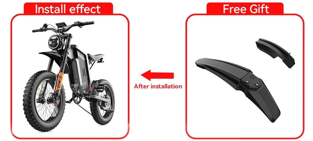 EKXBike X21 Readygo — 2000W, 48V35AH, Fat Tires