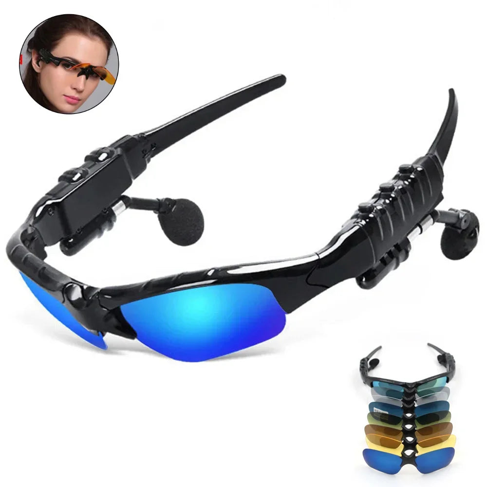 Lunettes Bluetooth 5.3 — Stéréo sans fil, Conduite sportive, Cyclisme