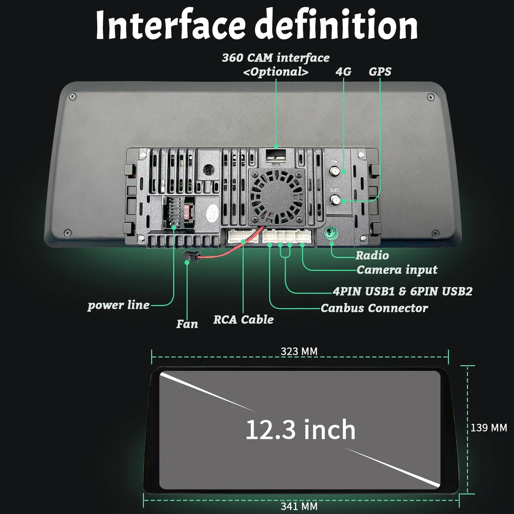 12.3" Android Radio — Honda Civic, CarPlay