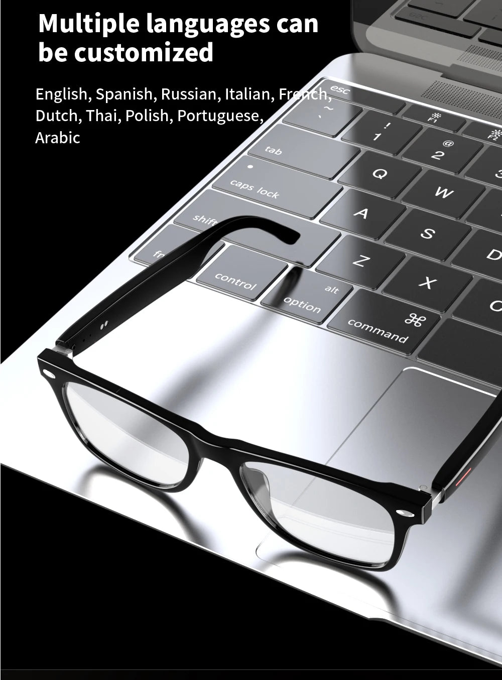 SENBONO E13 Smart Glasses — Blaulichtfilter, polarisiert, integriertes Mikrofon und Lautsprecher