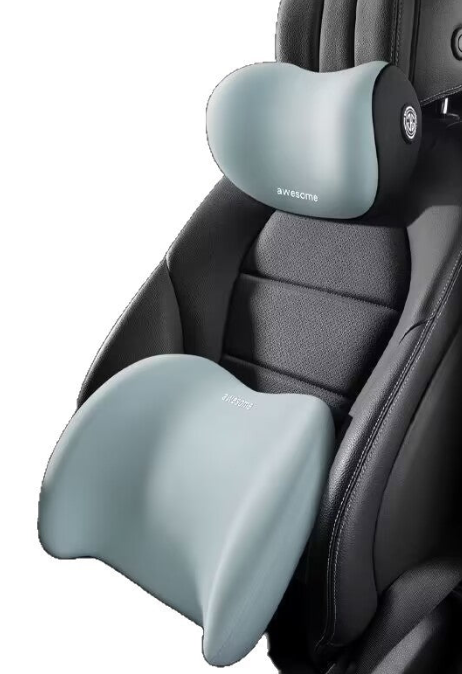 Memory Foam Car Headrest & Lumbar Support Set