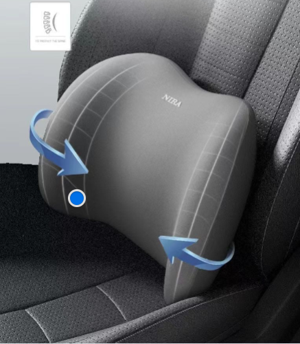 Memory Foam Car Headrest & Lumbar Support Set