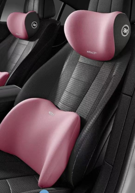 Memory Foam Car Headrest & Lumbar Support Set