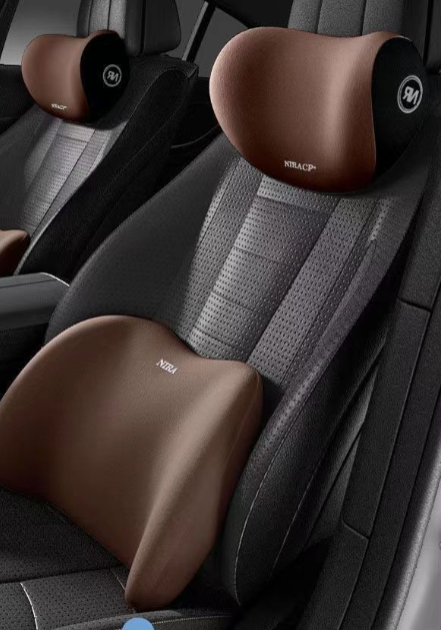 Memory Foam Car Headrest & Lumbar Support Set