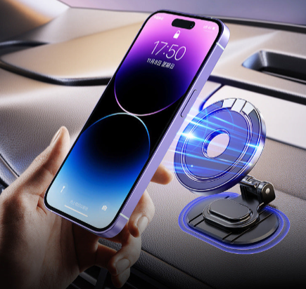 Cross-Border Car Phone Holder Magsafe Magnetic Car Dashboard Mount N52 Strong Magnetic Rotatable Support Bracket