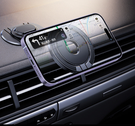 Cross-Border Car Phone Holder Magsafe Magnetic Car Dashboard Mount N52 Strong Magnetic Rotatable Support Bracket
