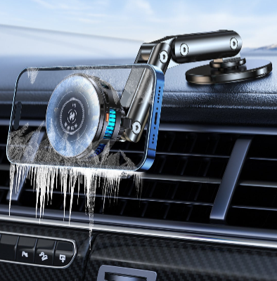 Car Mount Semiconductor Refrigeration Cooling Instrument Panel Adhesive Car Supplies New Navigation Rack Cross-Border