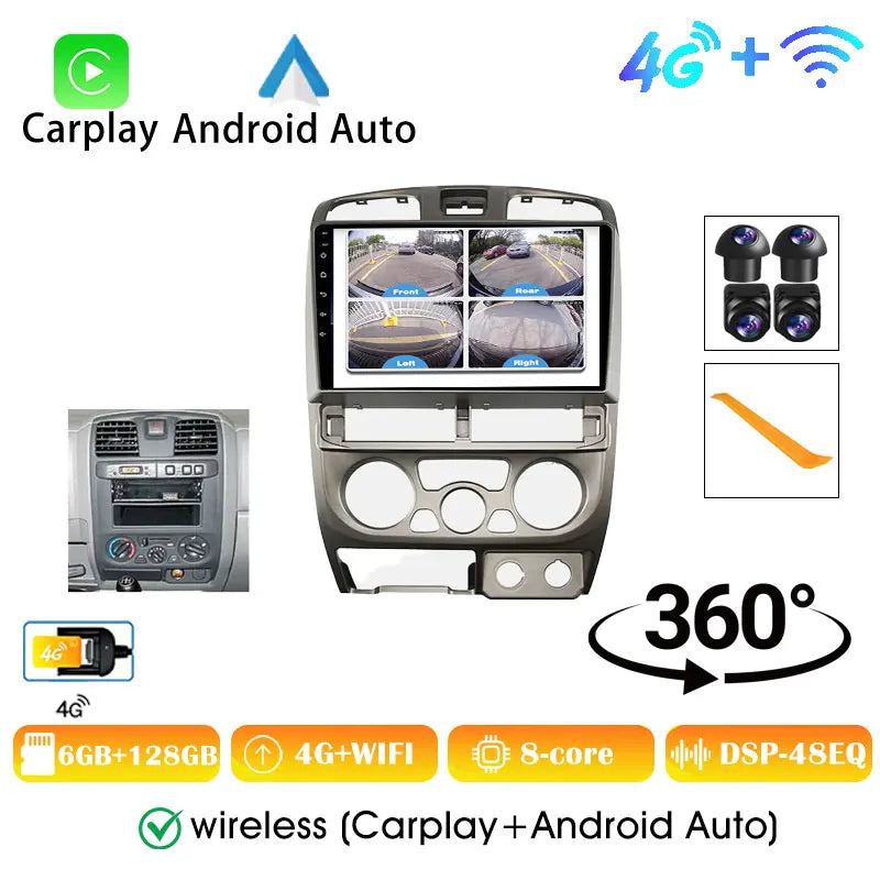 Isuzu D-Max Autoradio — Wireless CarPlay, Android Auto