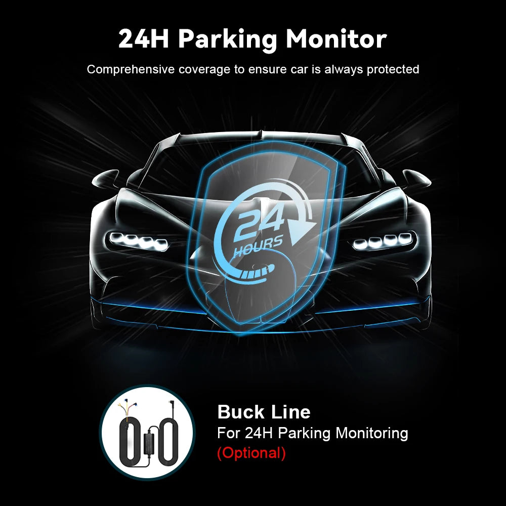 Kocam 2K Dash Cam — WiFi, GPS, Night Vision