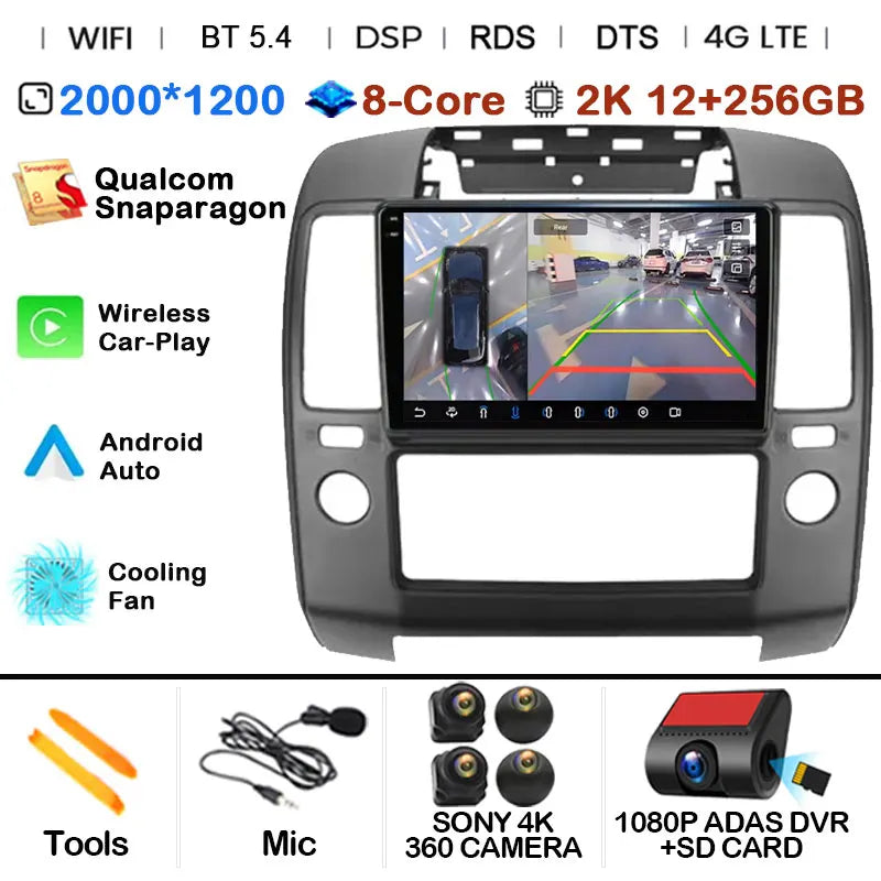 Nissan Navara D40 — Android 15, GPS, DSP