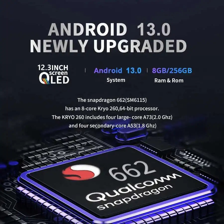 Audi A4/A5 12.3" — Android 13, QLED, CarPlay