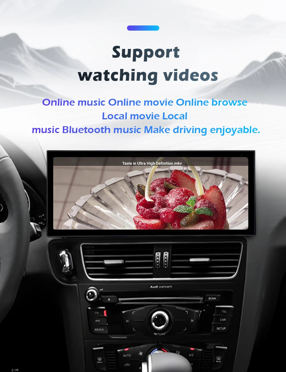 Audi A4/A5 Android 16 — Wireless CarPlay, QLED