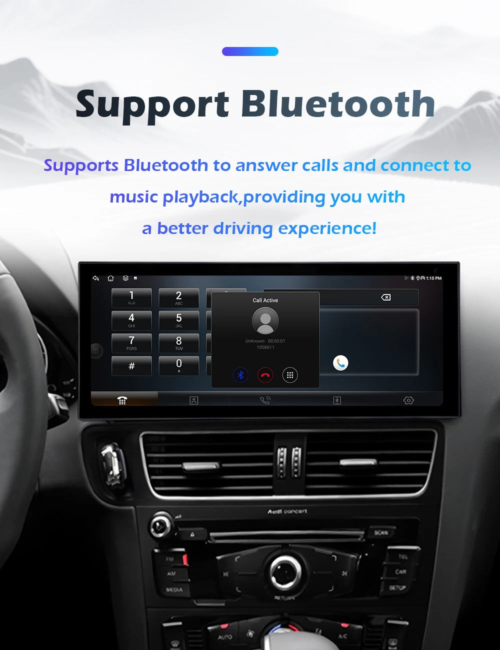 Audi A4/A5 Android 16 — Wireless CarPlay, QLED