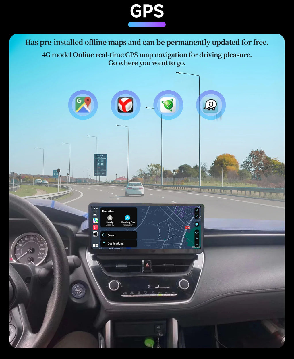 12.3" Android Radio — Honda Civic, CarPlay